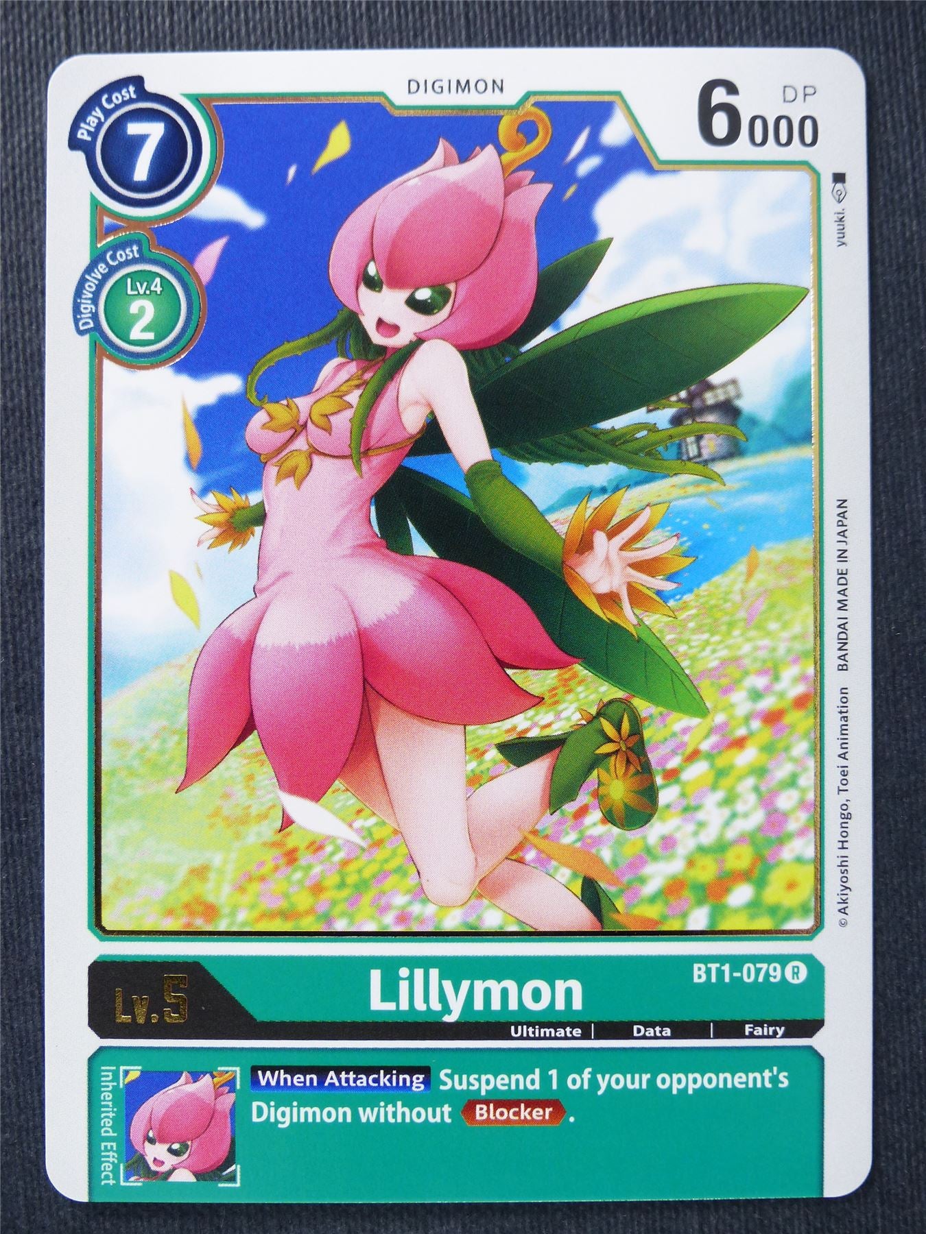 Lillymon BT1-079 R - Digimon Cards #PV