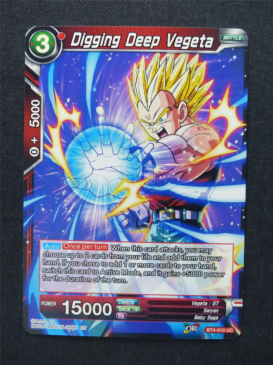 Digging Deep Vegeta - Dragon Ball Super Cards #DJ