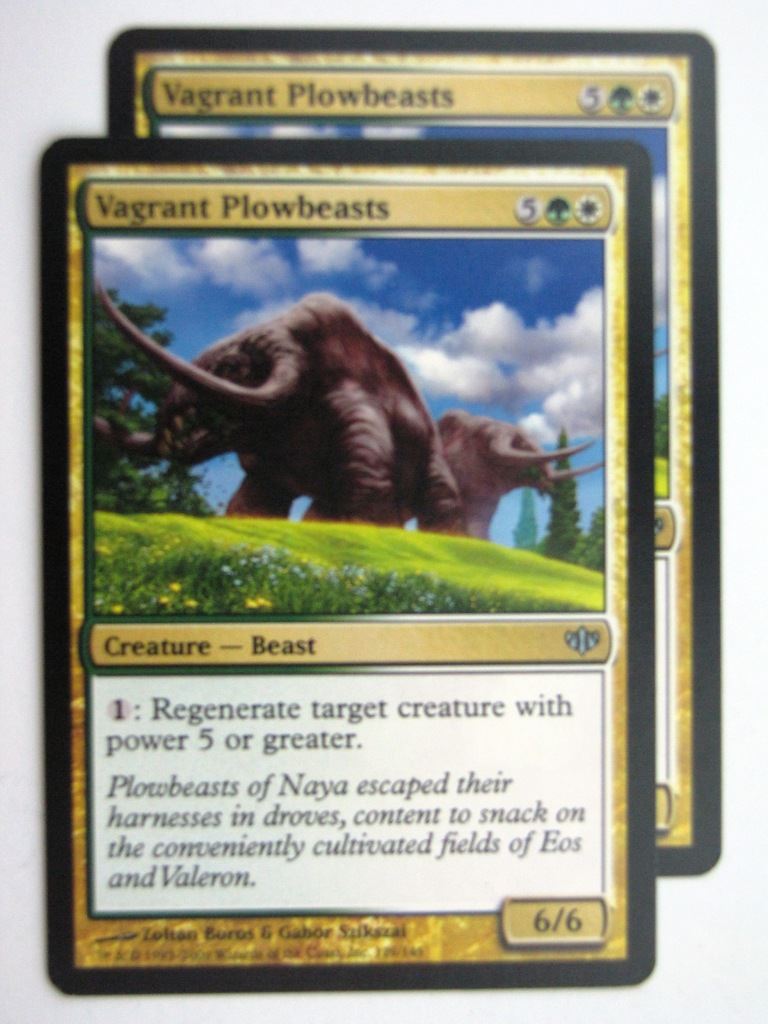 MTG Magic Cards: VAGRANT PLOWBEASTS x2 # 27D34