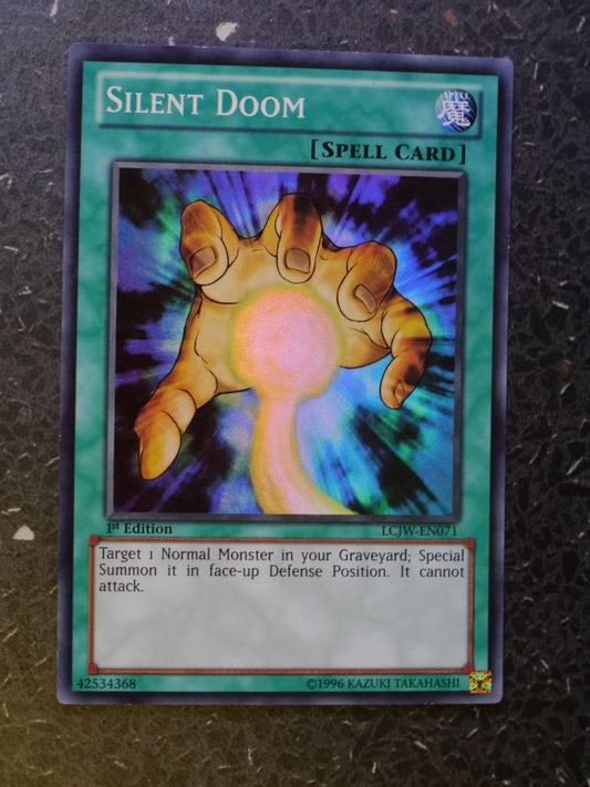 Yugioh Cards: SILENT DOOM LCJW SUPER RARE # 3J61