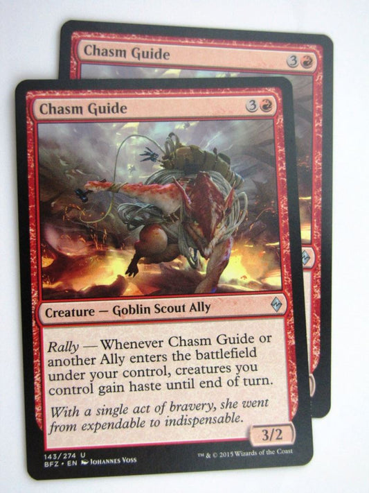 MTG Cards: BATTLE FOR ZENDIKAR: CHASM GUIDE x2 # 37C1