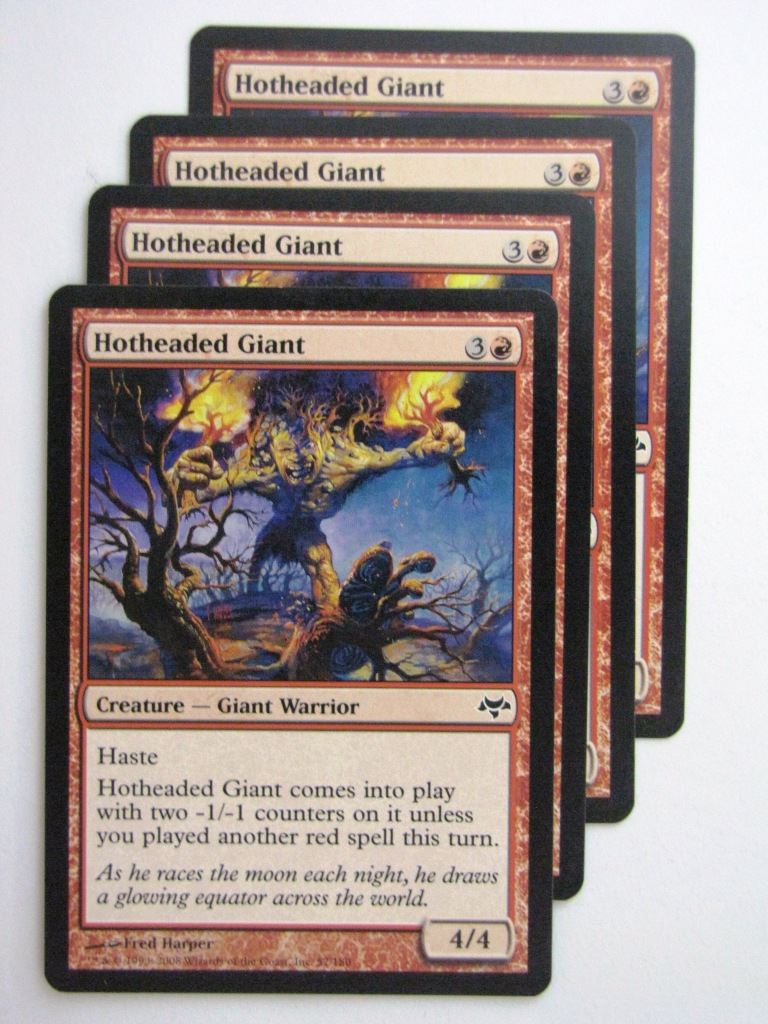 MTG Magic Cards: HOTHEADED GIANT x4 # 23D82