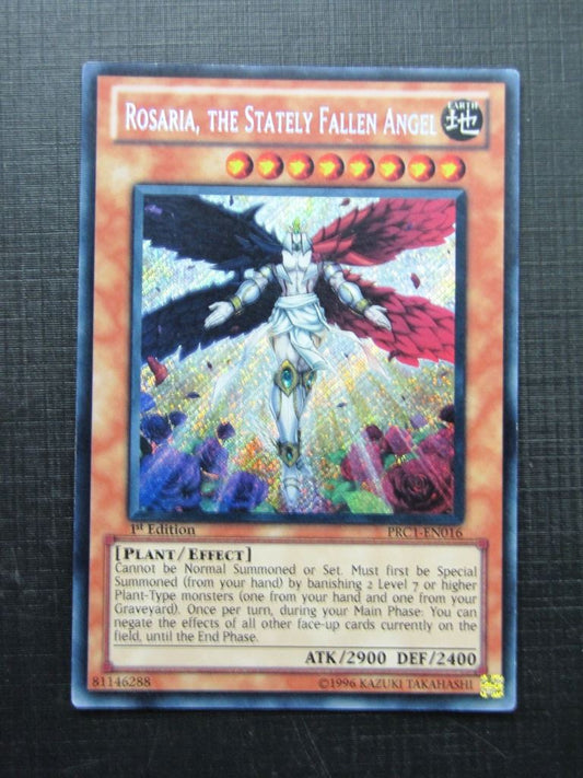 Yugioh Cards: ROSARIA THE STATELY FALLEN ANGEL PRC1 SECRET RARE # 28E91