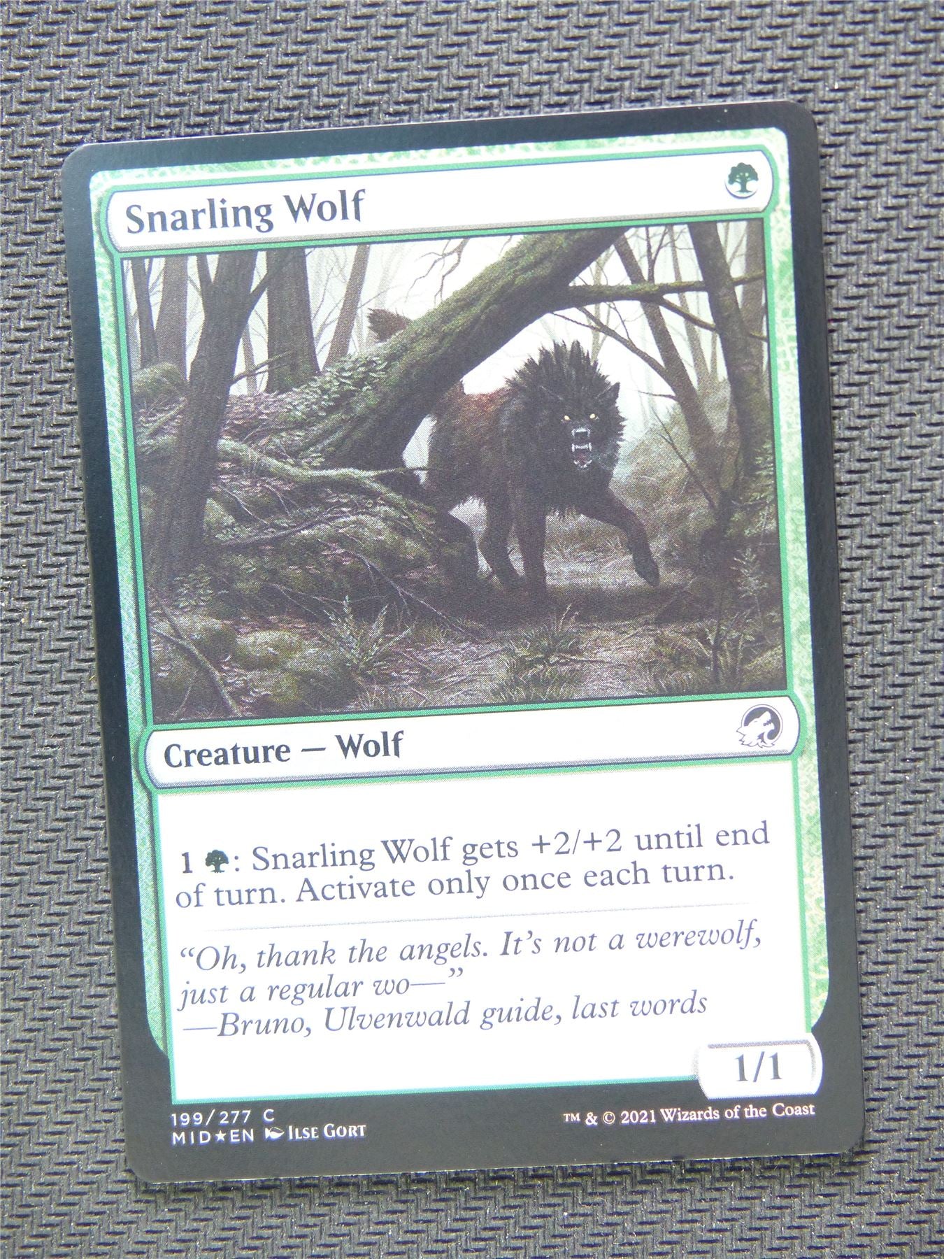 Snarling Wolf Foil - Innistrad - Mtg Card #3QG