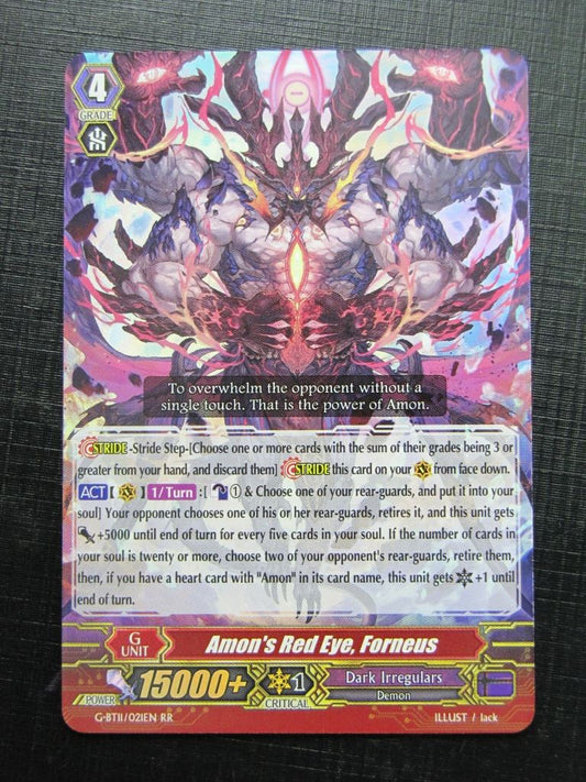 AMON'S RED EYE FORNEUS G-BT11 RR - Vanguard Card # 2A15