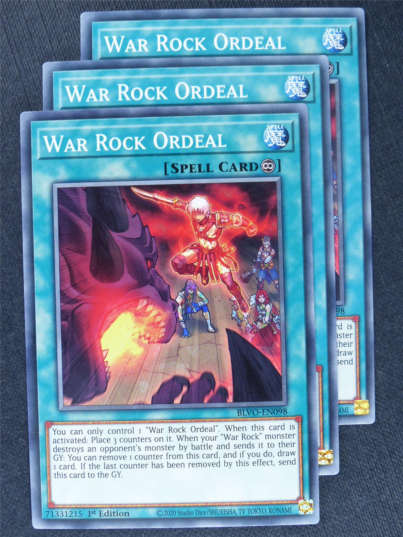 War Rock Ordeal x3 - Yugioh Cards #XQ