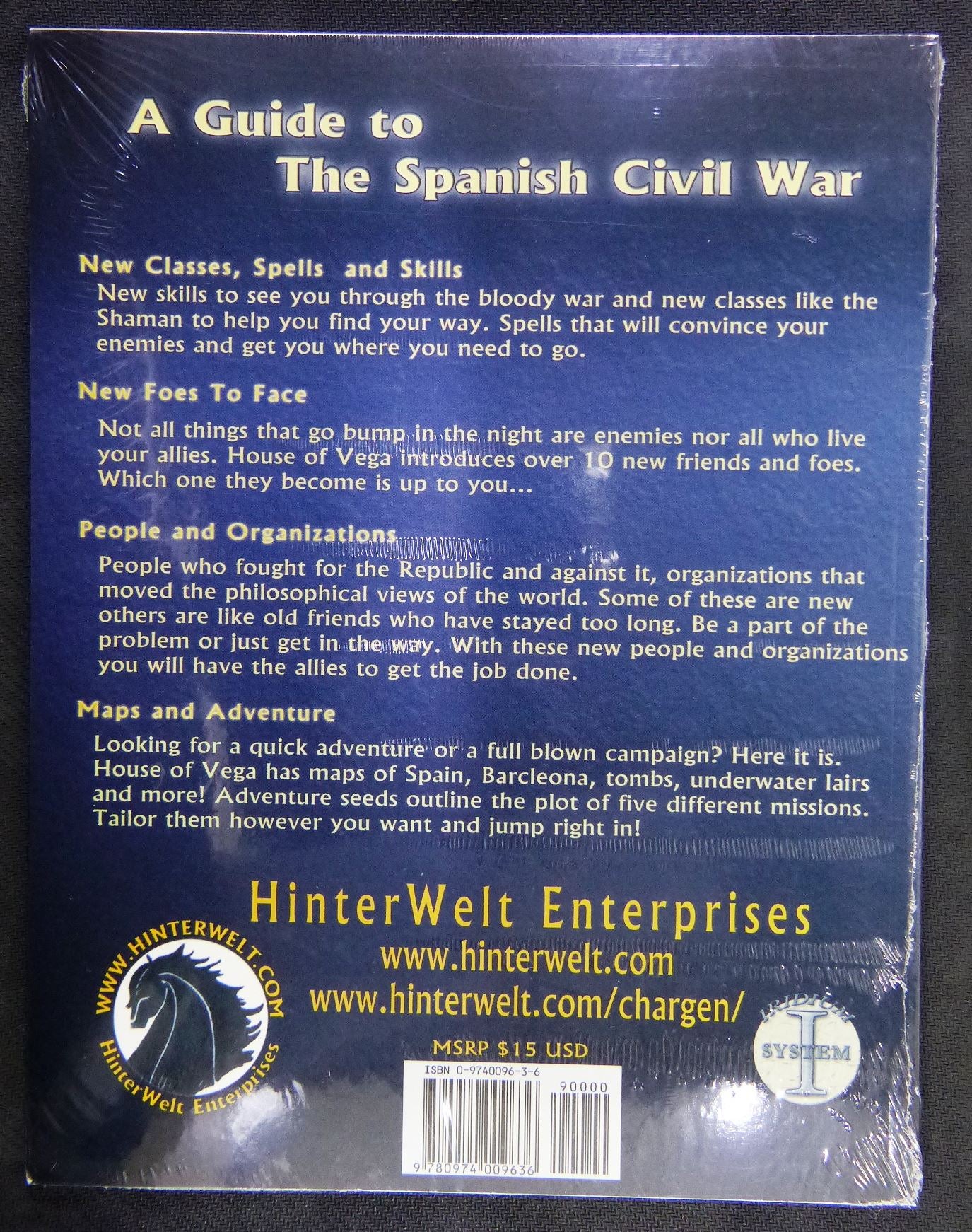 House Of Vega - Shadows Of War - Supplement For Shades Of Earth - RPG #191