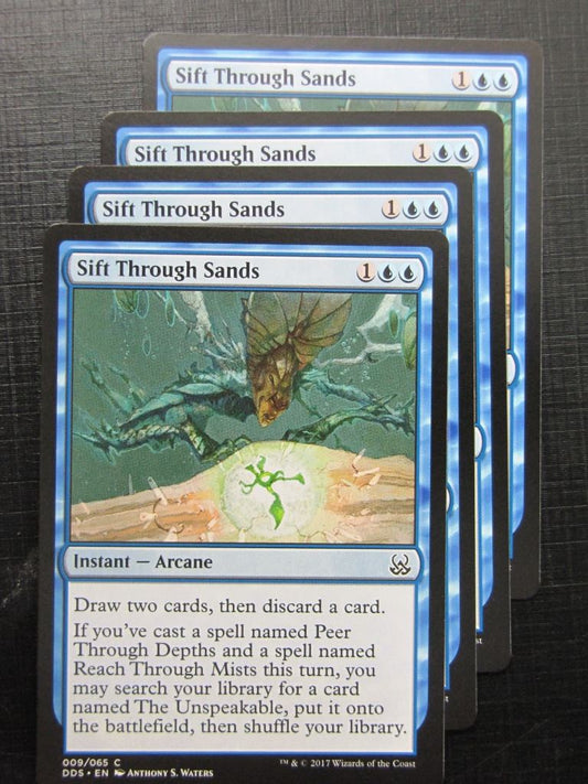 MTG Magic Cards: SIFT THROUGH SANDS duel deck x4 # 29H70