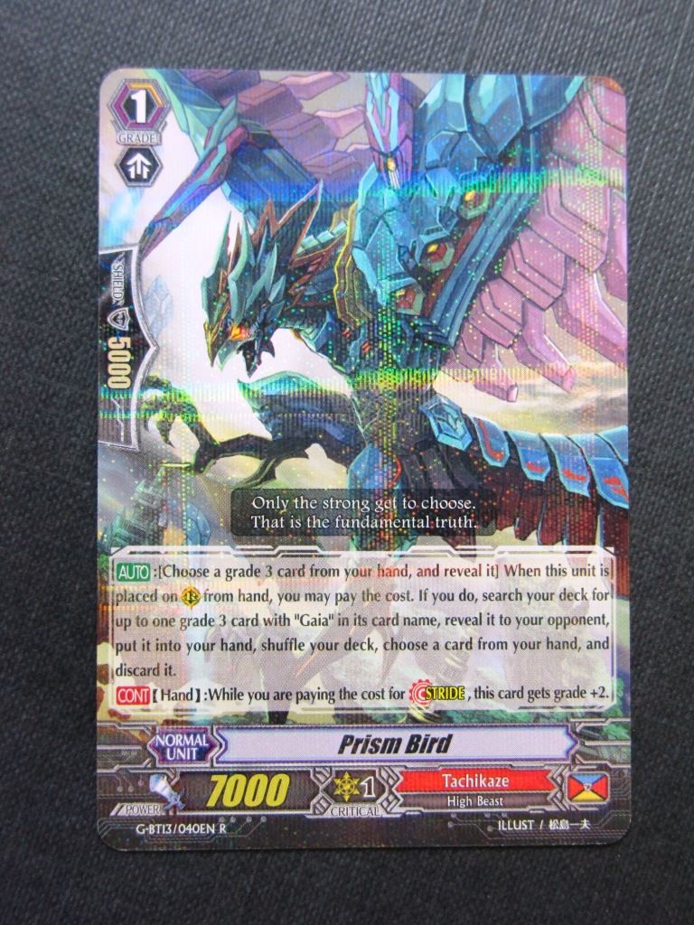 Prism Bird G-BT13 R - Vanguard Cards # 8J33