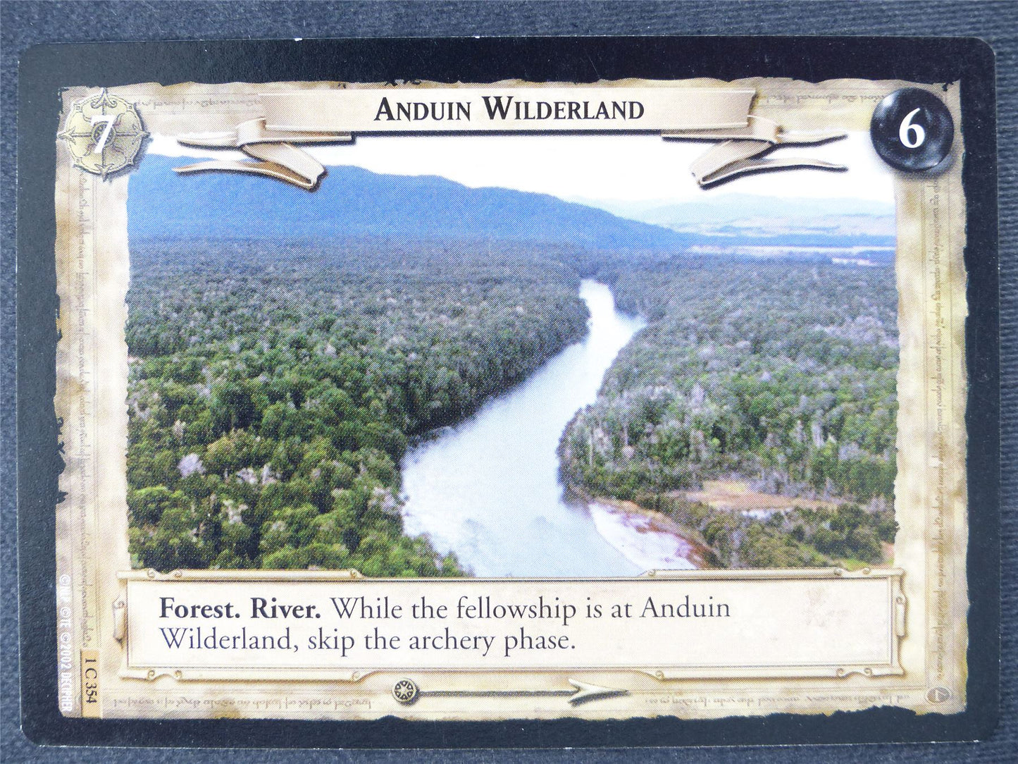 Anduin Wilderland 1 C 354 - played - LotR Cards #JJ