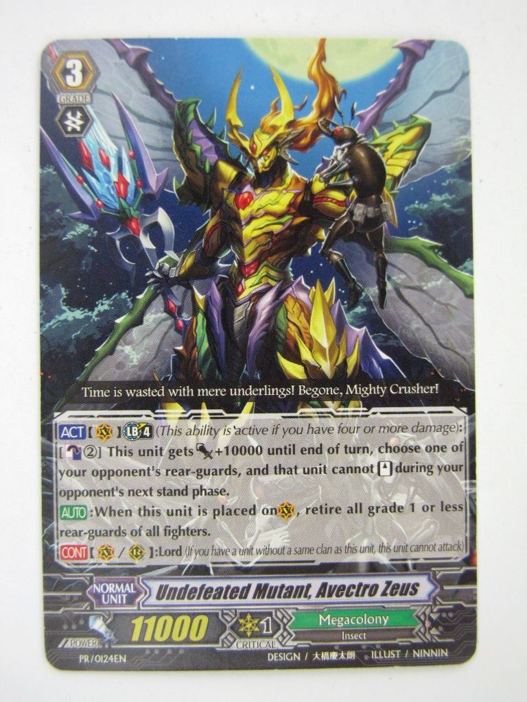 Vanguard Promo Cards: UNDEFEATED MUTANT, AVECTRO ZEUS # 13I8