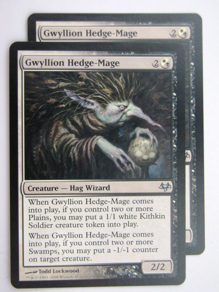 MTG Magic Cards: GWYLLION HEDGE-MAGE x2 # 27D30