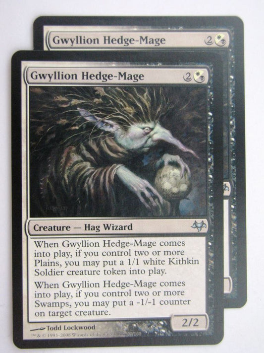 MTG Magic Cards: GWYLLION HEDGE-MAGE x2 # 27D30