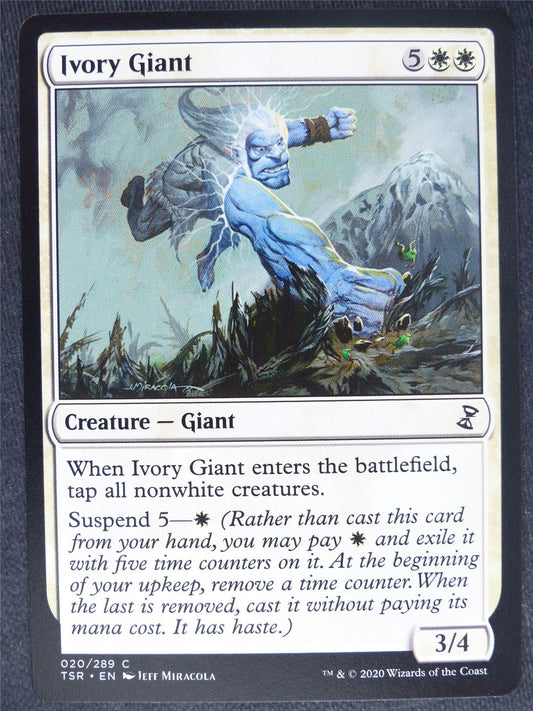 Ivory Giant - Remastered - Mtg Magic Cards #XC