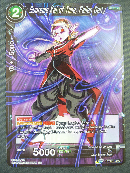 Supreme Kai of Time Fallen Deity BT17 Foil - Dragon Bal Super Card #8Y3