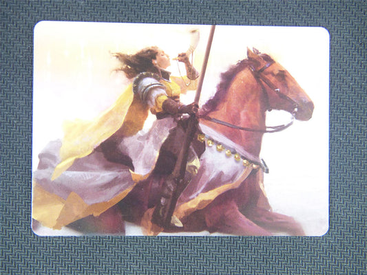 Sunrise Cavalier Art Card 69 - Innistrad Midnight Hunt Art Series - Mtg Card #3E6