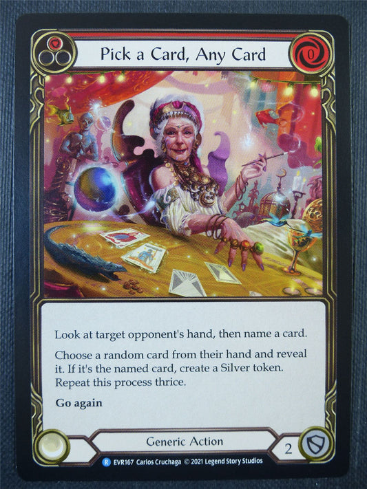 Pick a Card any Card Red - 1st ed Everfest - Flesh & Blood Card #6IQ