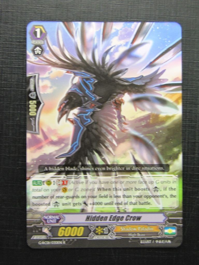 Vanguard Cards: HIDDEN EDGE CROW G-RC01 R # 26C26