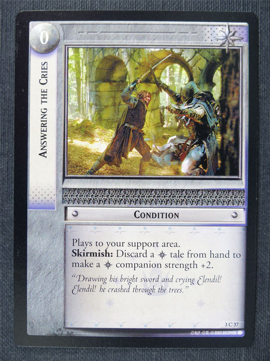 Answering The Cries 3 C 37 - LotrR Cards #3DI