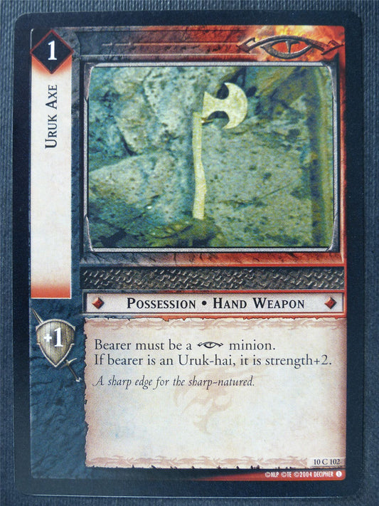 Uruk Axe 10 C 102 - LotR Card #3I9