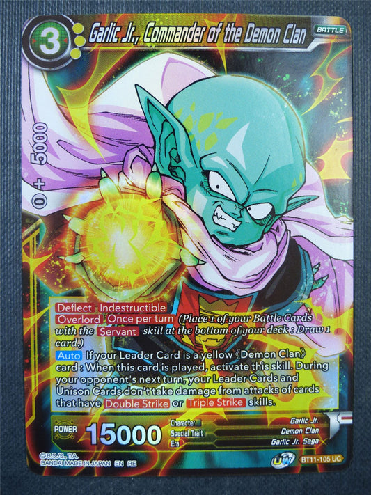 Garlic Jr Commander of the Demon Clan BT11 Foil - Dragon Ball Super Card #77W