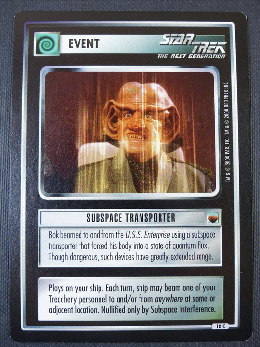 Subspace Transporter - NG - Star Trek Card #665