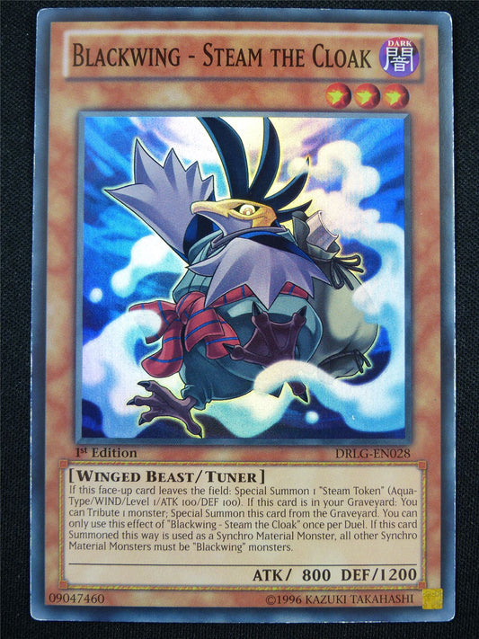 Blackwing - Steam the Cloak DRLG Super Rare - 1st ed Yugioh Card #U1