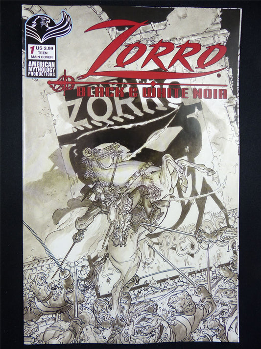 ZORRO: Black & White Noir #1 - Feb 2023 - Mythology Comic #2IX