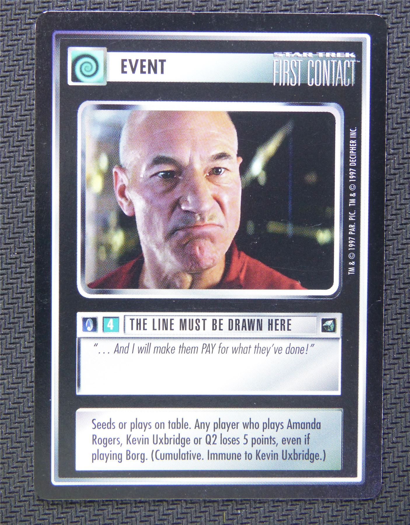 Event The Line Must Be Drawn Here - Star Trek CCG First Contact #559