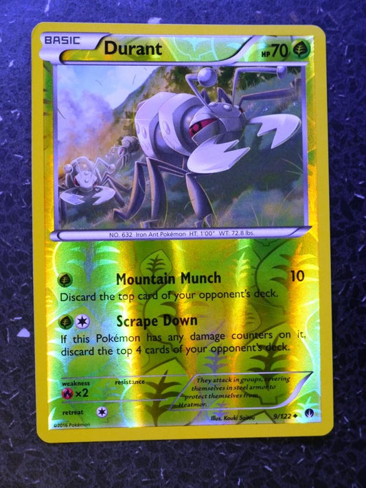 Pokemon Cards: DURANT 9/122 REVERSE HOLLOW # 4G24