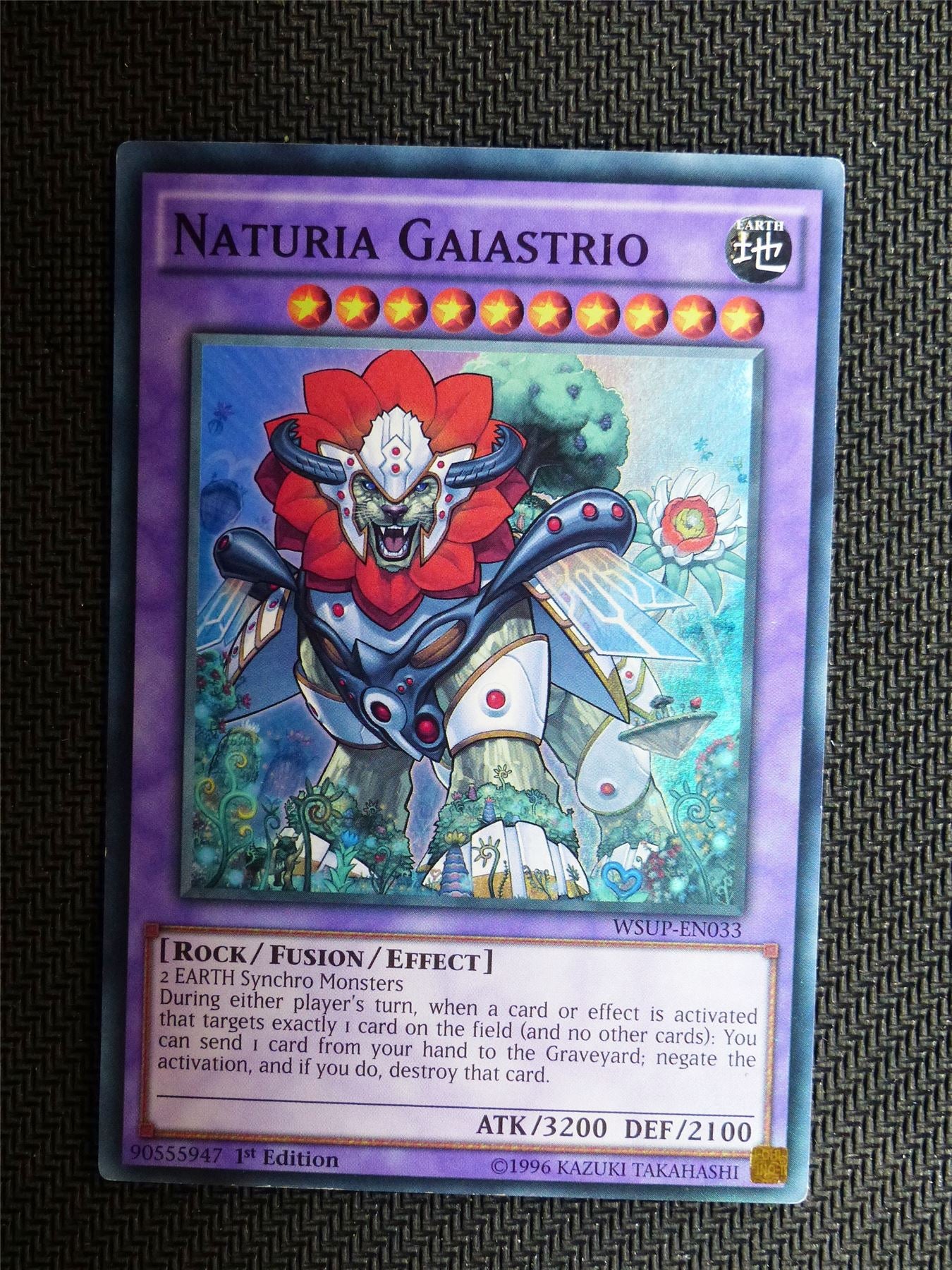 Naturia Gaiastrio - WSUP - Super Rare - Yugioh Card # 1I94