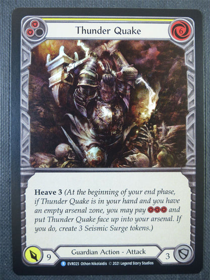 Thunder Quake Yellow Foil - 1st ed Everfest - Flesh & Blood Card #6FL