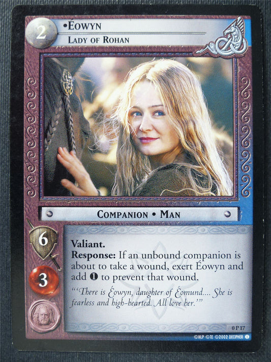 Eowyn 0 P 17 - LotR Card #3JB