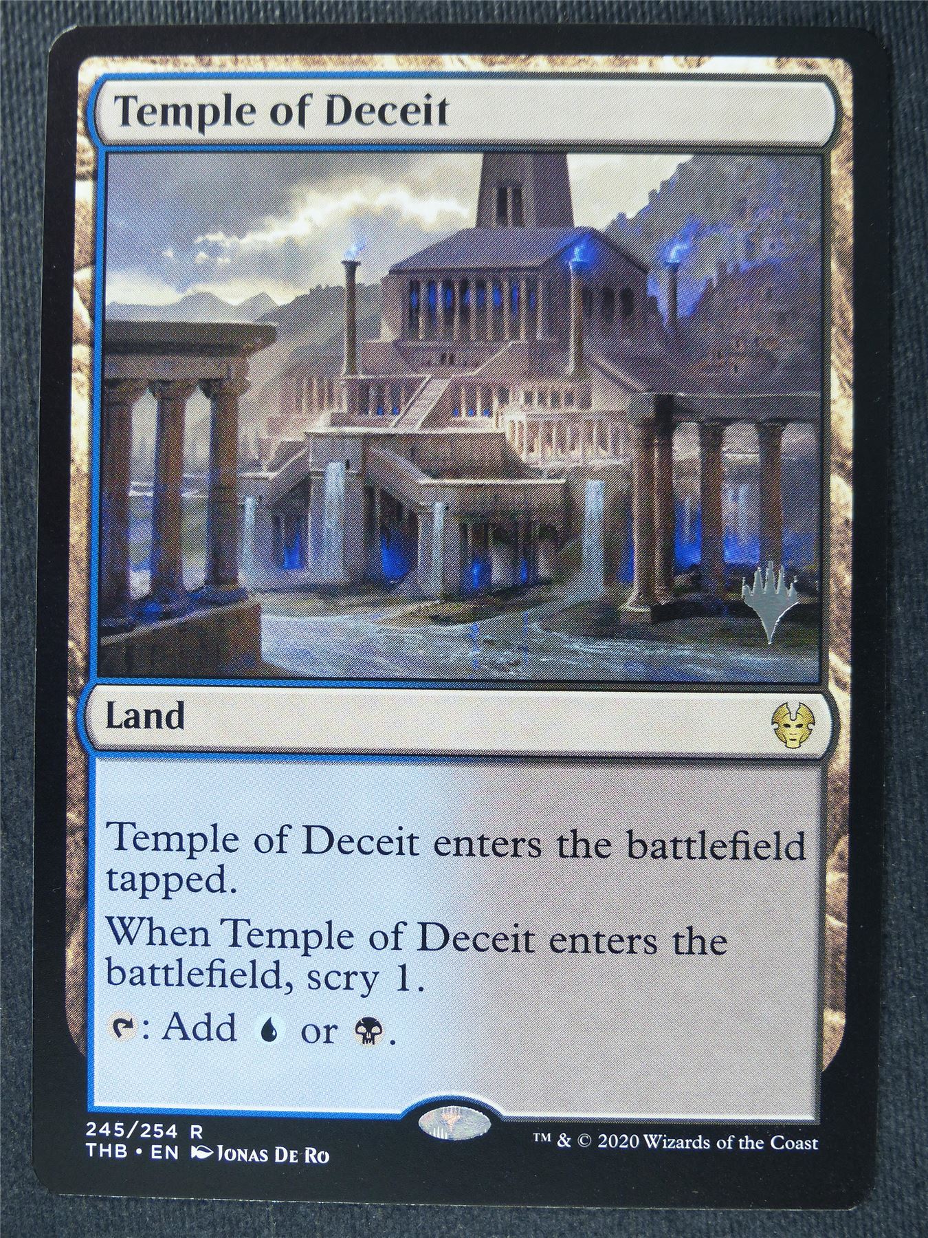 Temple of Deceit Promo stamped - Mtg Magic Cards #1MU