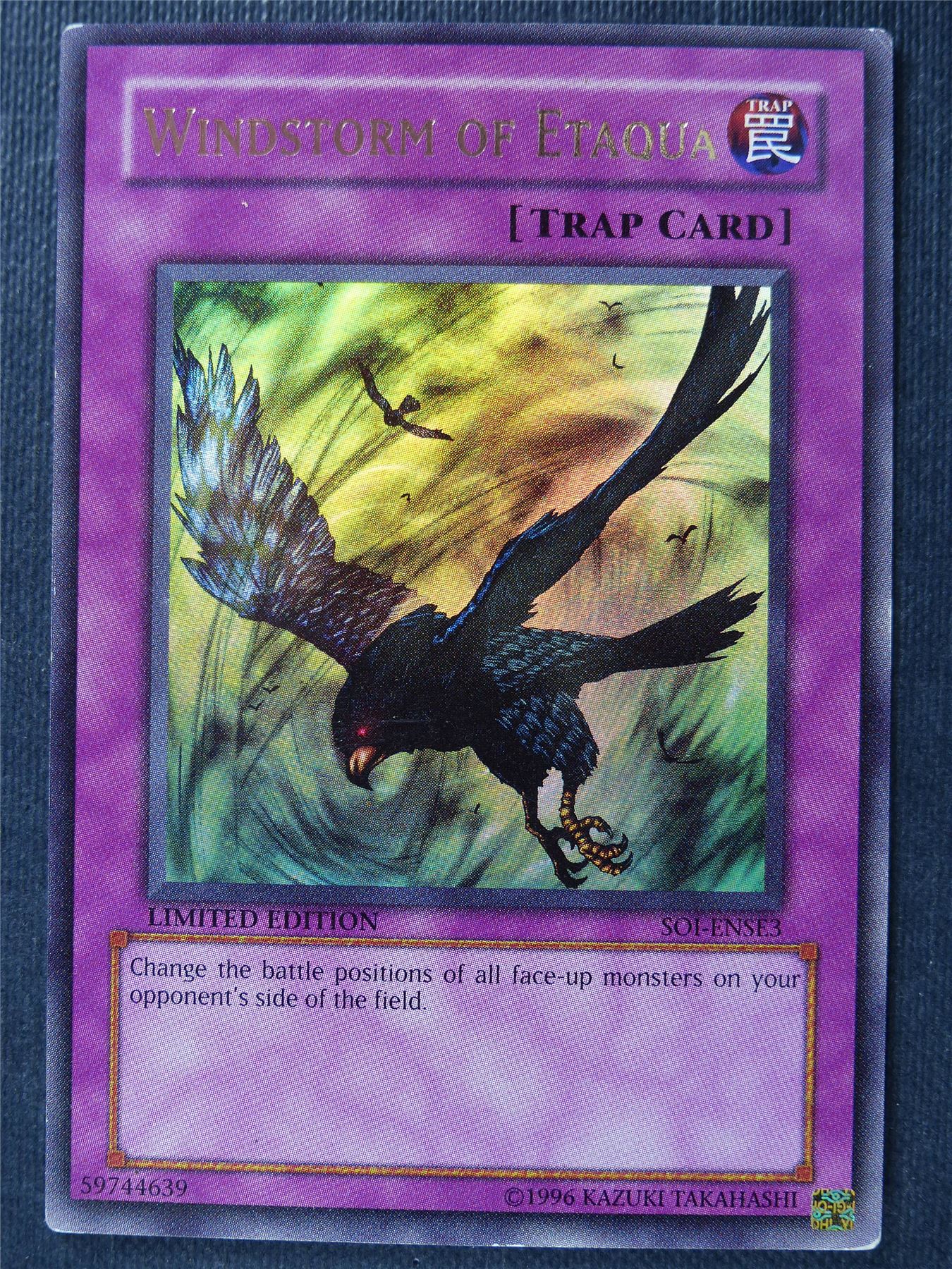 Windstorm of Etaqua SOI Ultra Rare - lim ed - Yugioh Card #1ZM