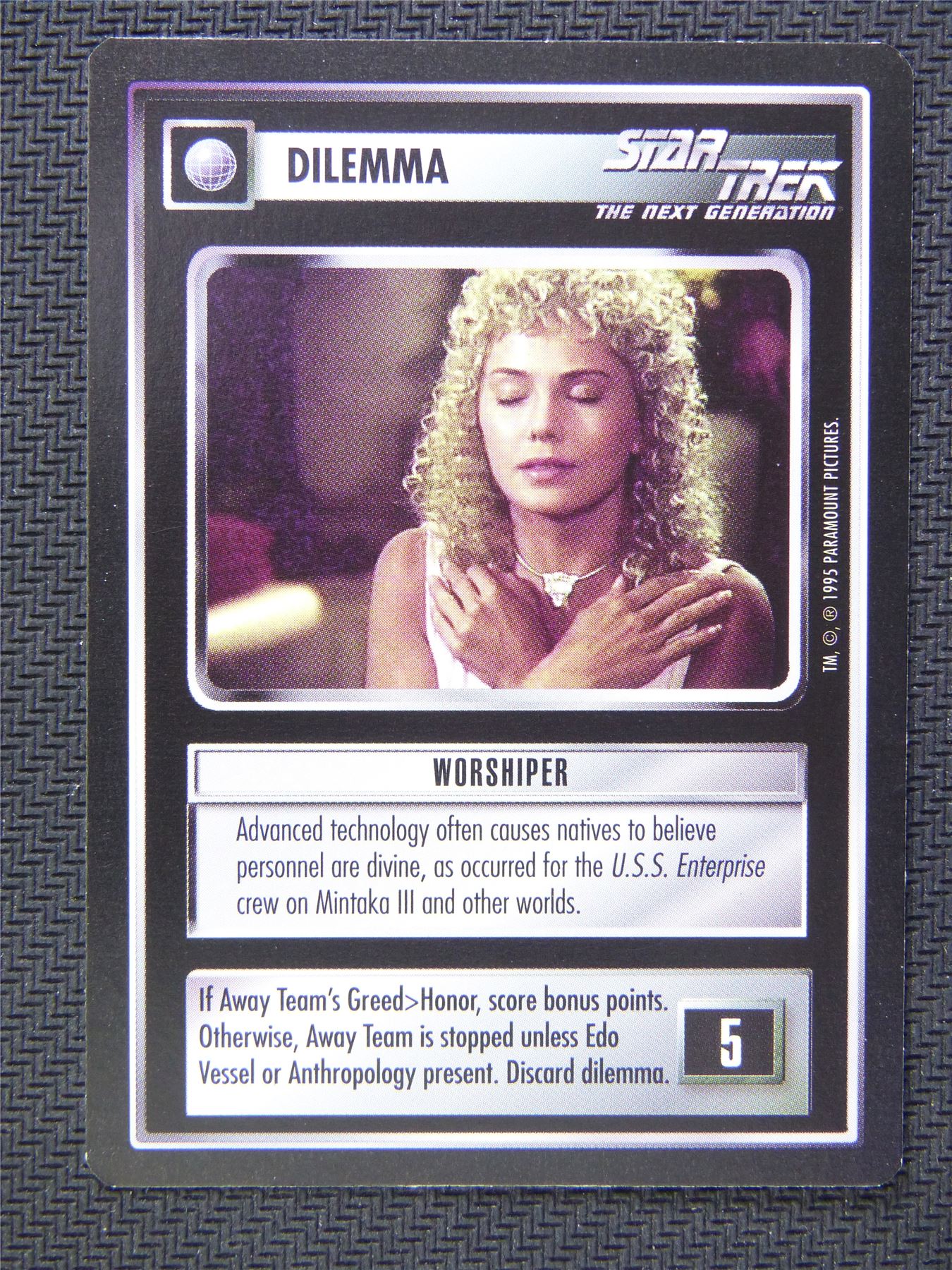 Dilemma Worshiper - Star Trek CCG Next Gen #59C