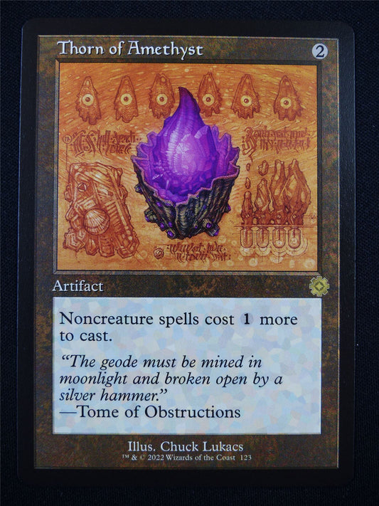 Thorn of Amethyst Retro Schematic - Mtg Card #RW