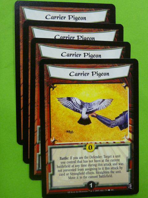 L5R Card  Legend of Five Rings: CARRIER PIGEON 224/486 x4