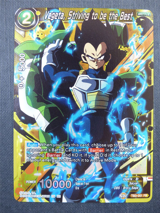 Vegeta Striving to be the Best TB3 FR - Dragon Ball Super Card #47O