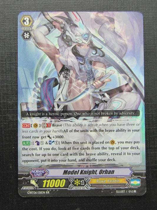 Vanguard Cards: MODEL KNIGHT ORHAN G-BT06 RR played # 1G72