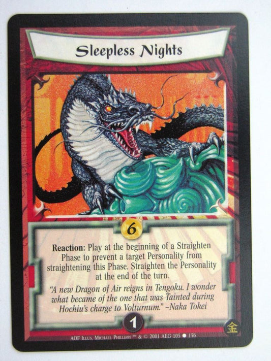 Vintage L5R Cards: SLEEPLESS NIGHTS # 27F73