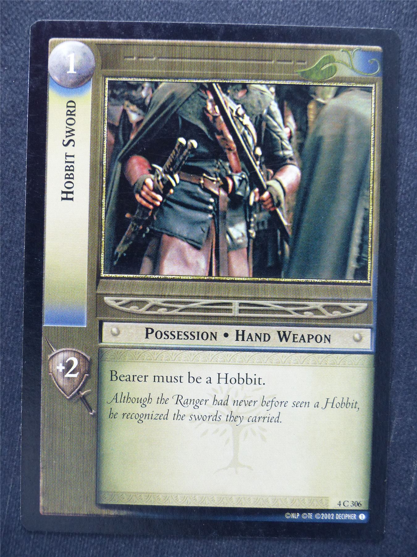 Hobbit Sword 4 C 306 - LotR Cards #W0