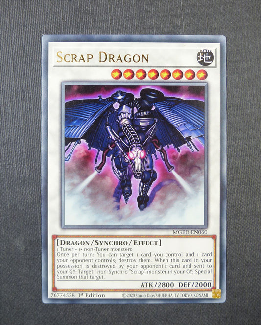 Scrap Dragon MGED Rare 1st Ed - Yugioh Card #5F2