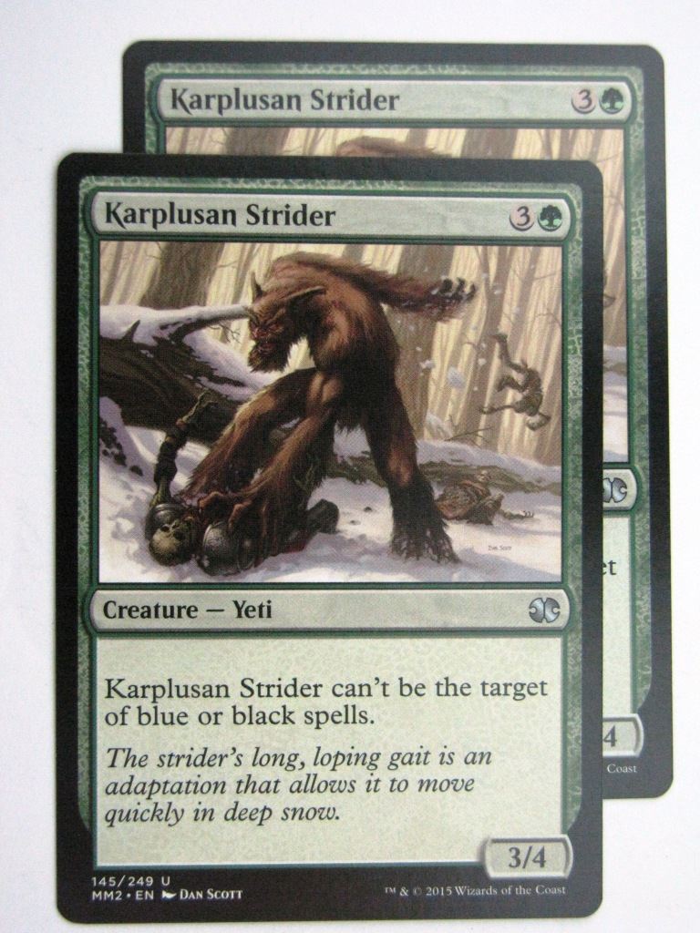 MTG MODERN MASTERS TWO: KARPLUSAN STRIDER x2 # 28A81