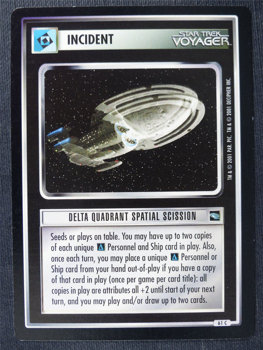 Delta Quadrant Spatial Scission - Voyager - Star Trek Cards #10Z