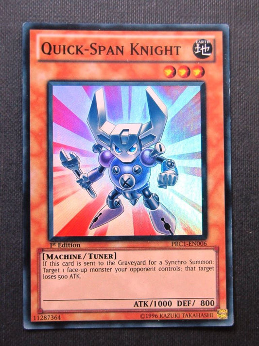 Quick-Span Knight PRC1 Super Rare - 1st ed - Yugioh Cards #15O