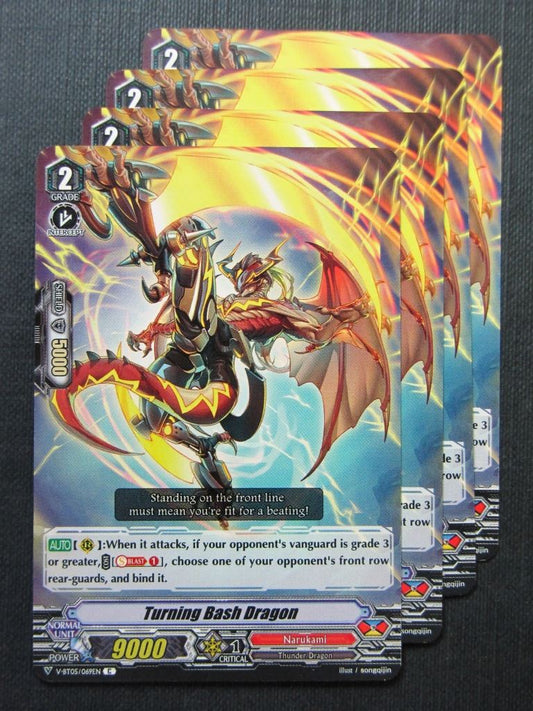 Turning Bash Dragon x4 - V-BT05 - Vanguard Cards #CQ