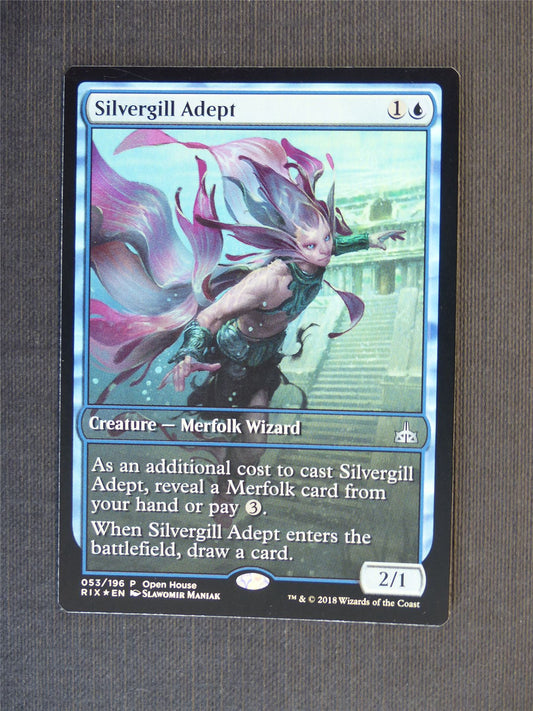 Silvergill Adept Promo Foil - Mtg Magic Cards #4T7