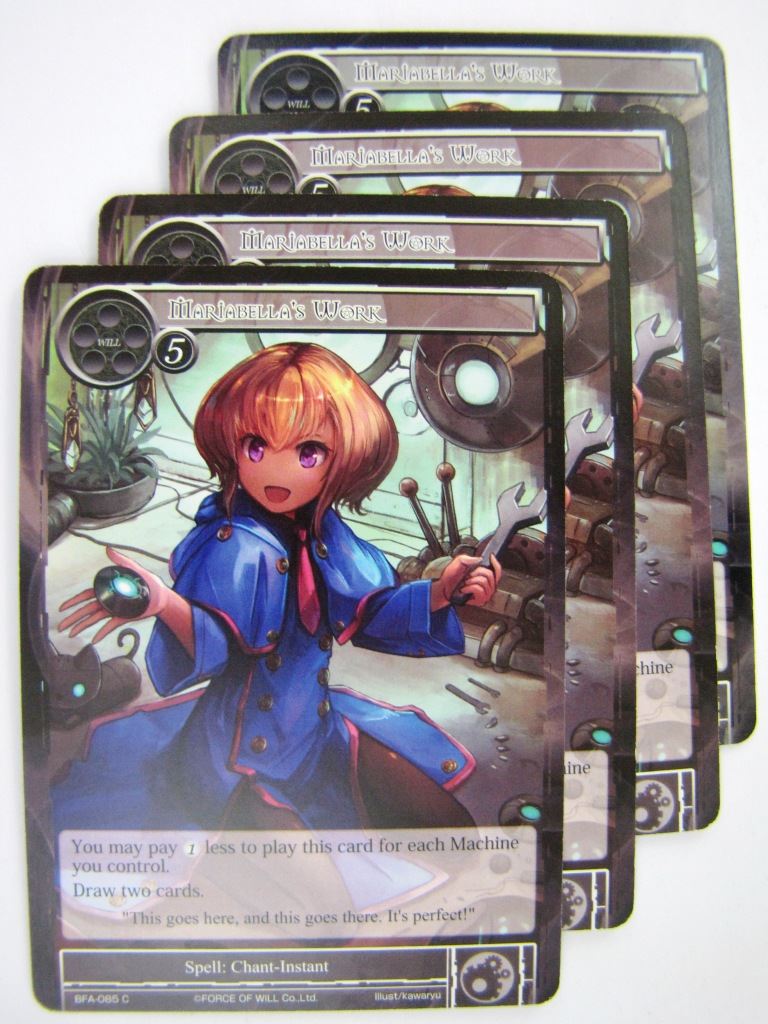 Force Of Will Cards: MARIABELLA'S WORK x4 # 13C53