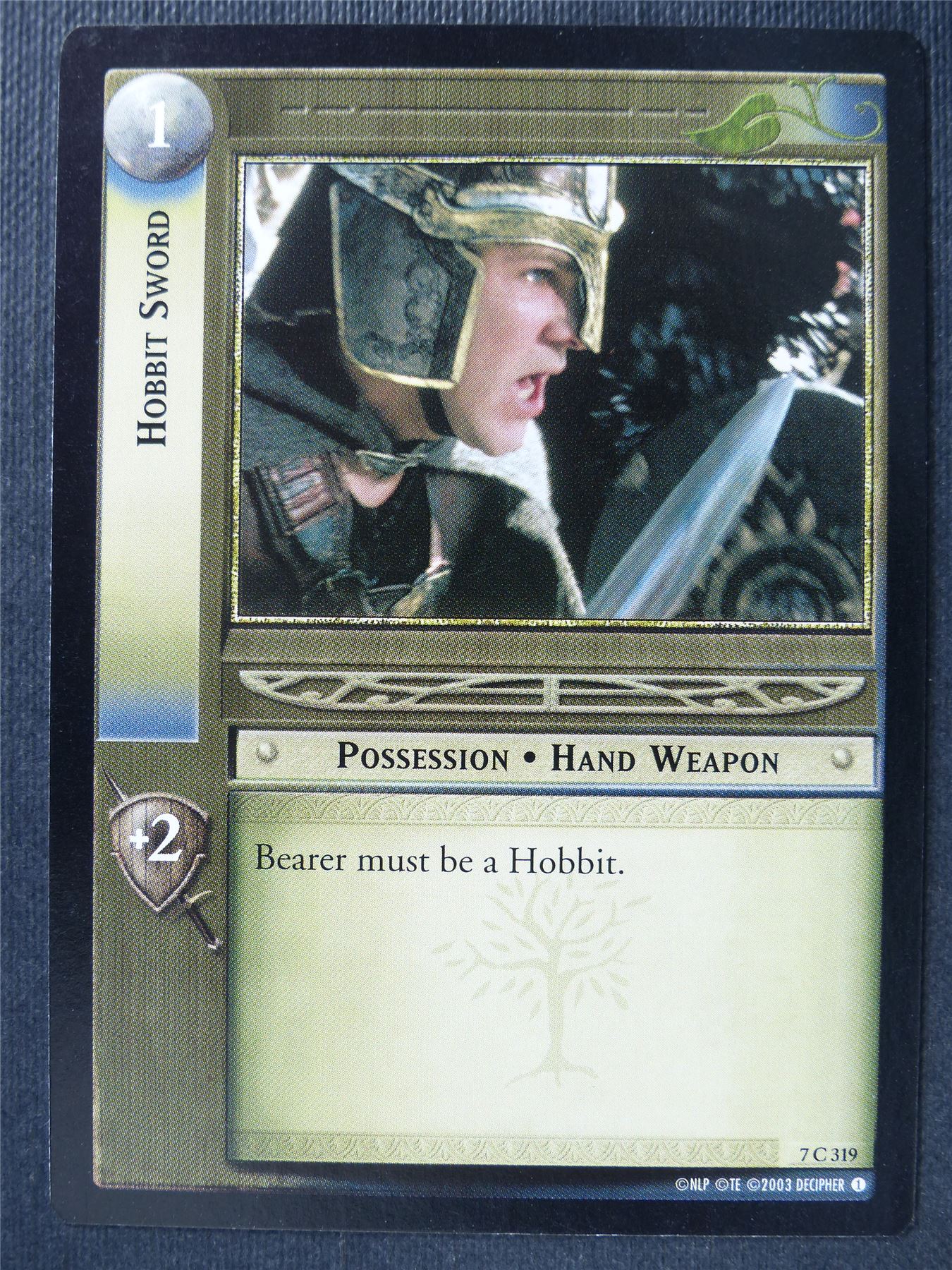 Hobbit Sword 7 C 319 - LotR Card #3G6